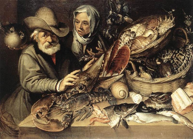 PASSEROTTI, Bartolomeo The Fishmonger's Shop agf oil painting image